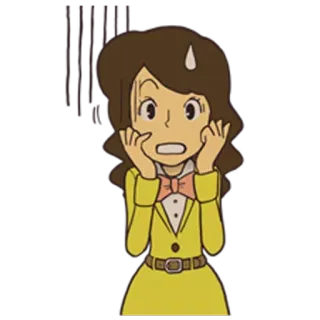 😓 9bf563b5 Cartoon, geschockt, besorgt, Überraschung, Anime whatsapp sticker