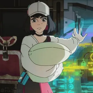 👊 c6eb21e2 @pixelfox Anime, Personage, Meisje, Illustratie telegram sticker