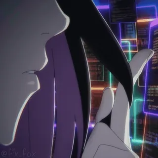 🤔 fb3280c9 @fix_fox Anime, Personage, Kunstwerk, Digitale kunst telegram sticker