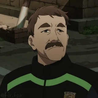 🤨 fc0172fd @fix_fox Anime, Man, Personage, Portret telegram sticker