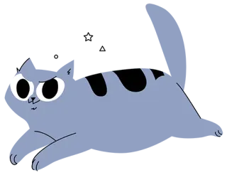 🚀 401a134f gato, dibujos animados, animal, mascota, lindo, ilustración whatsapp sticker