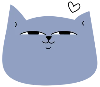 😻 a59ea199 gato, animal, dibujo animado, sonrisa burlona, lindo, mascota whatsapp sticker