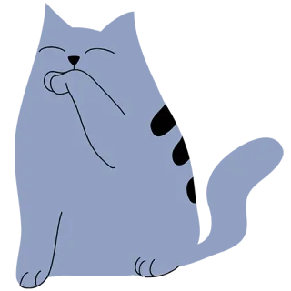 🛁 b1375a27 gato, animal, dibujo animado, lindo, pegatina whatsapp sticker