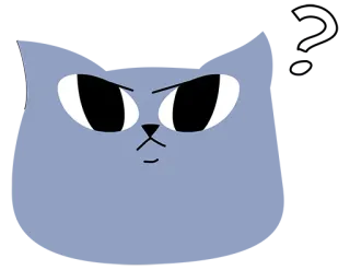 😾 b8200ba1 gato, enojado, dibujos animados, animal, mascota, felino whatsapp sticker