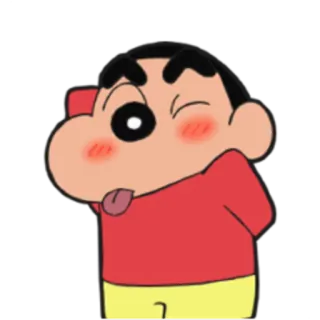 😜 6a563538 Shin-chan Crayon Shin-chan shin-chan, crayon shin-chan, anime, cartoon, mischievous, wink, tongue out whatsapp sticker