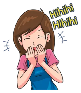 😀 19590e12 HIHIHI
HIHIHI 卡通, 女人, 笑, 嘻嘻嘻, 快乐, 可爱 telegram sticker