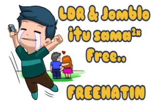 LDR Couple Story @Tikelmu whatsapp stickers