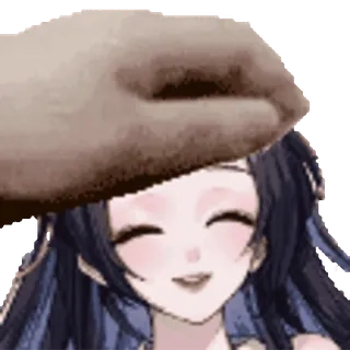 🤝 10fab01c Anime, Usap kepala, Lucu, Senang telegram sticker