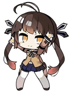 💃 6ec9d098 Chibi, Anime, Gadis, Karakter, Lucu telegram sticker