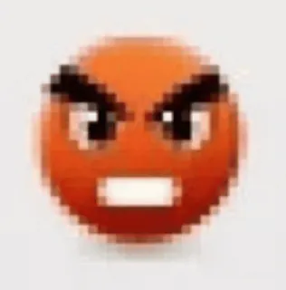 😡 25d09ad1 生气, 表情符号, 疯, 沮丧, 烦, 脸, 愤怒, 攻击性 whatsapp sticker