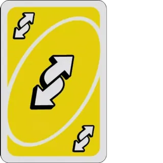 😎 5421e504 Uno uno, 反转卡, 游戏, 黄色, 卡牌游戏, 桌游 whatsapp sticker