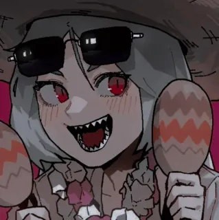 ⛓ 5a7ab3e1 Anime, Maracas, Óculos de sol, Desenho animado telegram sticker