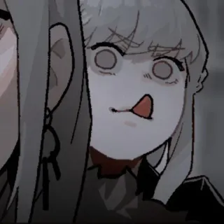 ⛓ aa9b99e9 anime, mangá, garota, expressão, bobo telegram sticker