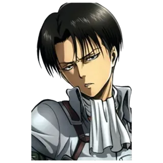 😒 3fbccc67 Levi Ackerman Attack on Titan 進撃の巨人, リヴァイ・アッカーマン, アニメ, マンガ, キャラクター, 兵士 telegram sticker