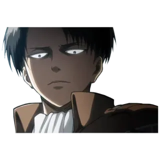 😒 7c76d16d Levi Ackerman Attack on Titan アニメ, マンガ, キャラクター, リヴァイ・アッカーマン, 進撃の巨人 telegram sticker