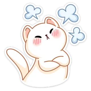 😝 db4e88f3 kucing, marah, imut, kesal, stiker telegram sticker