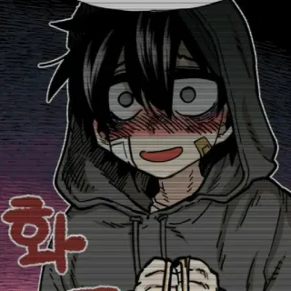 ☺ 5eb04e52 화 anime, cartoon, cute, korean whatsapp sticker