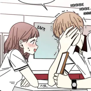 📜 0331a643 KEKEKEKE
KEKEKE
HIHIHIH webtoon, cartoon, funny, laugh, students, school telegram sticker