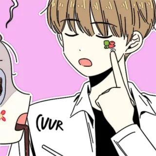 📜 d44932a1 VVR cartoon, character, sticker, boy, illustration telegram sticker