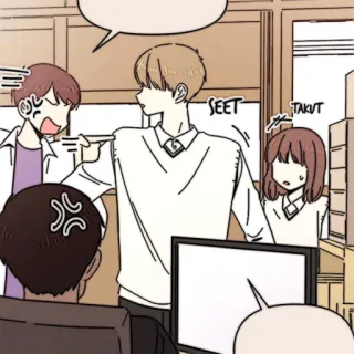 📜 e0c14a79 SEET TAKUT cartoon, anime, angry, exclamation, expression telegram sticker