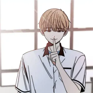 📜 fc2b5dfa anime, manga, shush, finger, secret telegram sticker