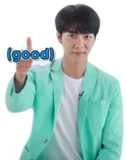 👍 7b7b5f5a (good) Jempol ke atas, Positif, Persetujuan, Korea, Aktor, Pria telegram sticker