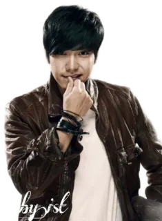 😊 90a0aead byisl pria, jaket, korea, potret, muda, orang, ganteng telegram sticker