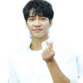 😘 ce758758 pria, korea, aktor, penyanyi, hati, finger heart, senyum, Lee Seung Gi telegram sticker