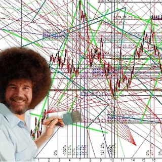 👨‍🎨 3f0db830 Bob Ross Bob Ross, arte, bolsa, finanzas, pintura, humor telegram sticker
