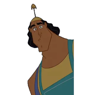 😐 4e84732f Kronk The Emperor's New Groove disney, kronk, kartun, animasi telegram sticker