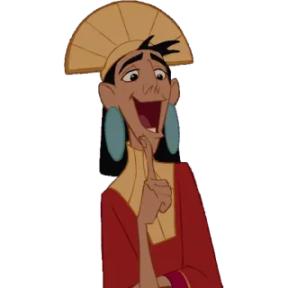🤔 6b26a847 Kuzco The Emperor's New Groove kartun, Disney, Kuzco, kaisar, animasi telegram sticker