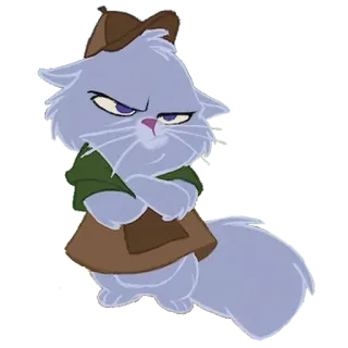 😠 867c4d3a kucing, kartun, marah, karakter, hewan peliharaan telegram sticker