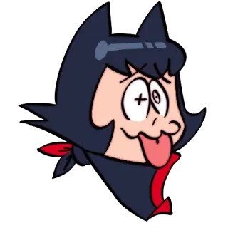 🥴 43a955ab Cartoon, Personage, Gezicht, Grappig, Uitdrukking, Dwaas telegram sticker