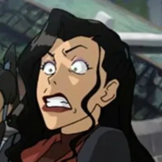 😱 62b57f79 Asami Sato Avatar: The Legend of Korra 아바타, 코라의 전설, 아사미 사토, 만화, 니켈로디언 telegram sticker