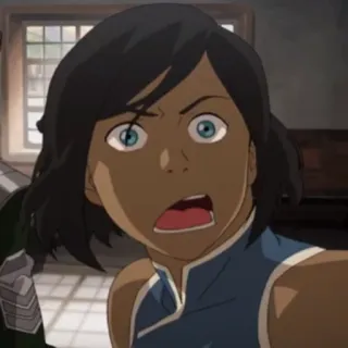 😱 9a265573 Korra The Legend of Korra 아바타, 코라, 만화, 니켈로디언 telegram sticker