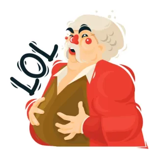 😂 522cb918 LOL lachen, mann, alt, rot, lol telegram sticker