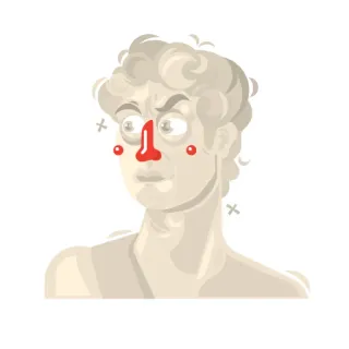 🤨 dc78496b patung, kartun, mabuk, tinggi, mabuk, lucu, humoris, grotesk telegram sticker