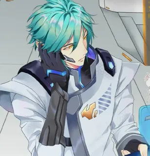 🦄 c087d0e2 Anime, Khoa học, Nhân vật, Chân dung, Manga, Tóc xanh telegram sticker