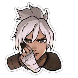 😡 b9330d9a Riven League of Legends riven, 리그 오브 레전드, 비디오 게임, 캐릭터, 게이밍 telegram sticker