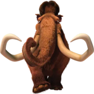 😊 03be54f6 Manny Ice Age 猛犸象, 冰河时代, 卡通, 动物 telegram sticker