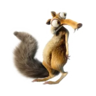 🐿 616d1f43 Scrat Ice Age 斯克勒, 冰川时代, 松鼠, 卡通, 动画 telegram sticker