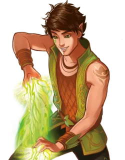 ⚡️ aaaa5169 эльф, магия, фэнтези, мультфильм, персонаж telegram sticker