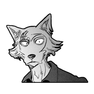 😟 21982911 Legoshi Beastars Anime, Manga, Wolf, Charakter, Beastars whatsapp sticker