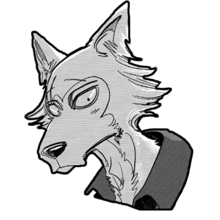 ☺️ 3d59dffb Legoshi Beastars Anime, Wolf, Manga, Furry, Anthropomorph whatsapp sticker