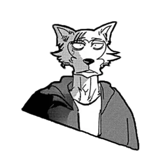 😐 482ddc8d Legoshi Beastars Anime, Wolf, Charakter, Manga, Legosi, Furry whatsapp sticker