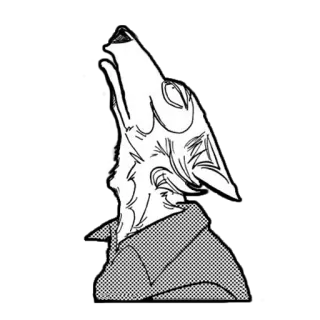 😒 56e1eea3 Legoshi Beastars Wolf, Tier, Anime, Manga, Furry whatsapp sticker