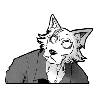 😱 76e12319 Legoshi Beastars Anime, Wolf, Manga, Beastars, Legosi whatsapp sticker