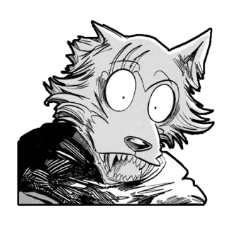 😄 8b653623 Legoshi Beastars Anime, Manga, Wolf, Furry whatsapp sticker