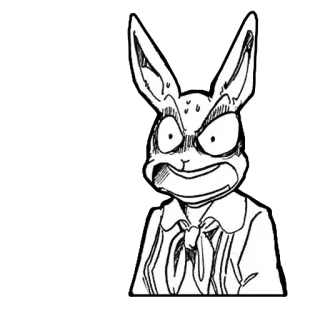 🤬 95463d95 Tier, wütend, Hase, Häschen, Cartoon whatsapp sticker
