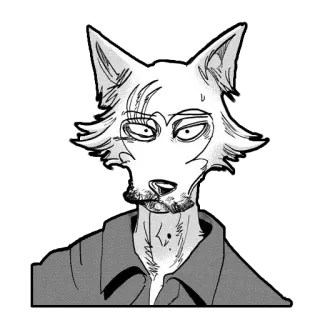 🙂 98e2ea75 Legoshi Beastars Anime, Wolf, Manga, Ausdruck, Furry whatsapp sticker
